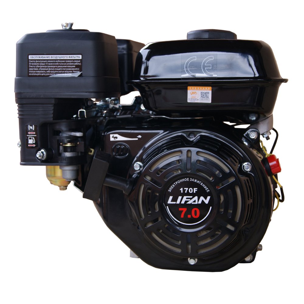 Двигатель Lifan 170F 7л.с. вал0мм - Универсальные Двигатели.РФ