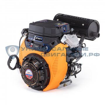 Двигатель Lifan 2V80F-A 29л.с. вал25мм, 3A, с электрозапуском p15