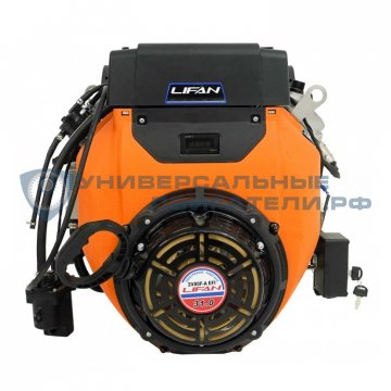 Двигатель Lifan 2V80F EFI 31 л.с. вал25мм, 20А, инжекторный с электрозапуском p10