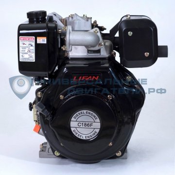 Двигатель Lifan Diesel 186F 9,2л.с. вал25мм p10