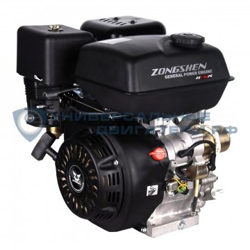 Двигатель Zongshen 190FE 15л.с. вал25мм, 5A, с электрозапуском p10