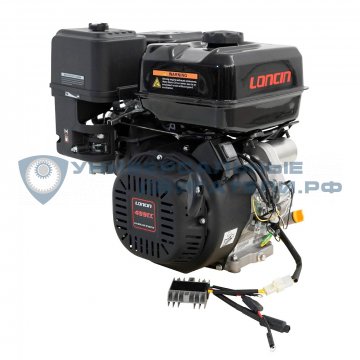Двигатель Loncin G500FD 23л.с. вал25мм, 18A, с электрозапуском p10