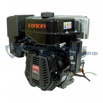 Двигатель Loncin LC190FDA 15л.с. вал25мм, 5A, с электрозапуском p10