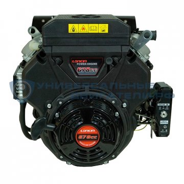 Двигатель Loncin LC2V78F-2 24л.с. вал25мм, 20A, с электрозапуском p10