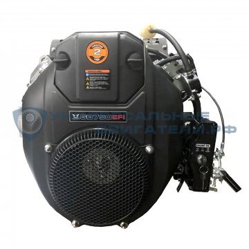 Двигатель Zongshen GB750EFI 30л.с. вал25,4мм, 20A, инжекторный с электрозапуском p10