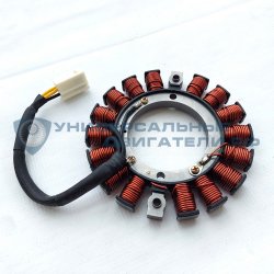 Катушка генератора (освещения, заряда, статор) Zongshen GB680, GB750, GB750EFI 100123214 p20